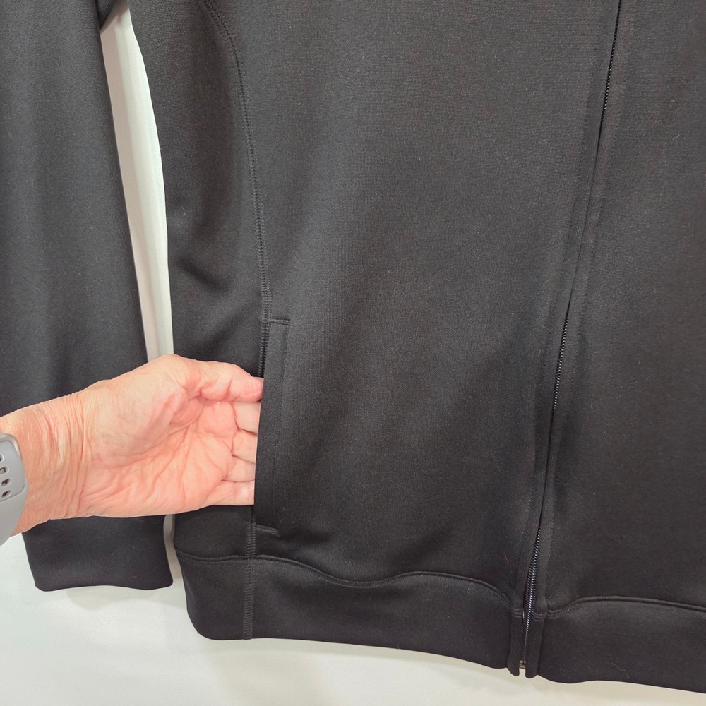 SpaceX NASA Crew Dragon 2019 Demo-1 Era Jacket M Black Full Zip Aerospace - Picture 12 of 14